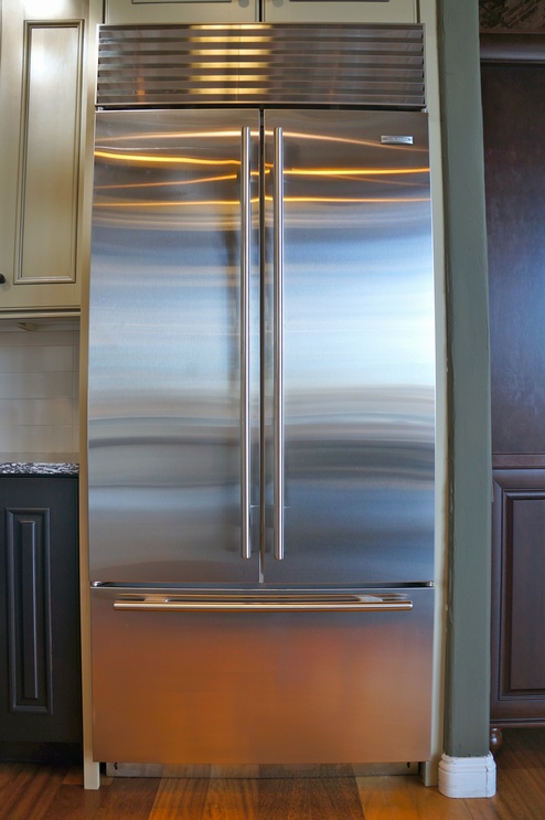 The Sub-Zero BI-36UFD French Door Refrigerator.