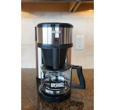 The BUNN Velocity Brew has on-demand hot water and features manual operation.