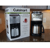 The Cuisinart DGB-900BC is an automatic drip brewer with a built-in Burr coffee bean grinder.