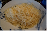 Finely shredded parmesan.