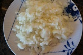 Chopped onions.